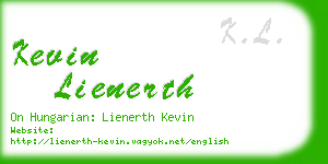 kevin lienerth business card